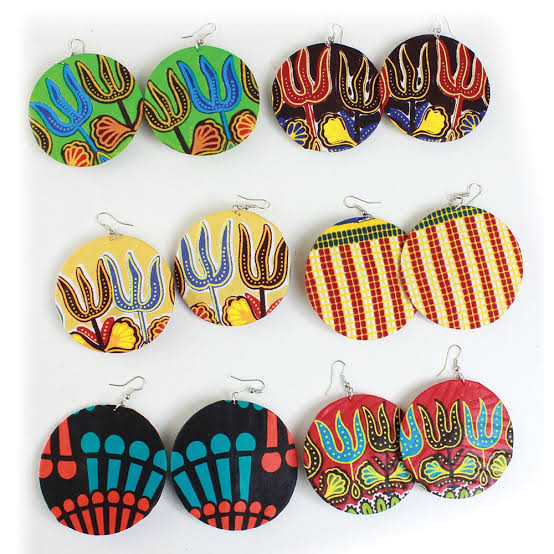 Let’s get creative and upcycle materials to make our own kitenge earrings  