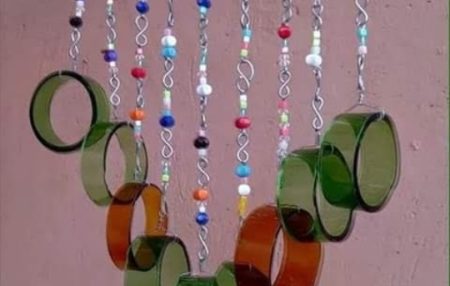 Recycled Glass Wind Chimes