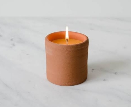 Scented Candles in Ceramic Jar